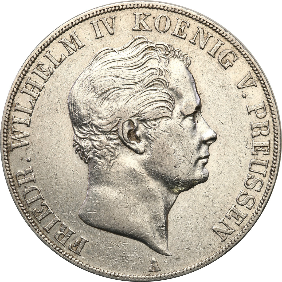 Niemcy, Prusy. Fryderyk Wilhelm IV (1840–1861). Dwutalar = 3 1/2 guldena 1845 A, Berlin